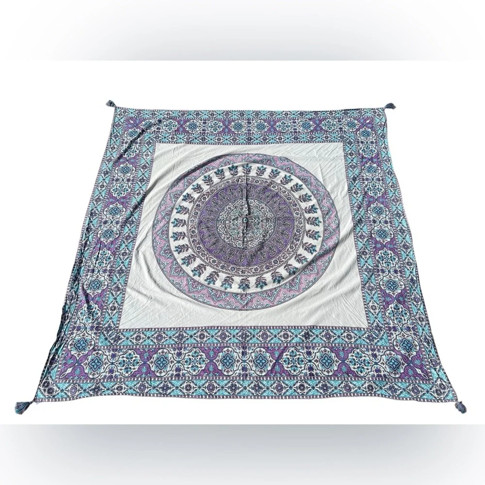 Plum & Bow Large Tapestry Mandala Fabric Wall Hanging Bed Cover Boho Home Decor